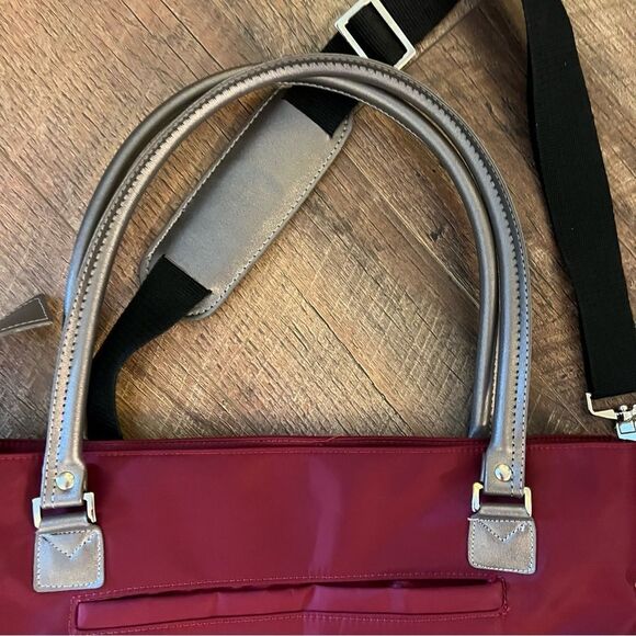 JM New York Bag Joy Mangano Burgundy Wine & Silver NWOT - Picture 12 of 16